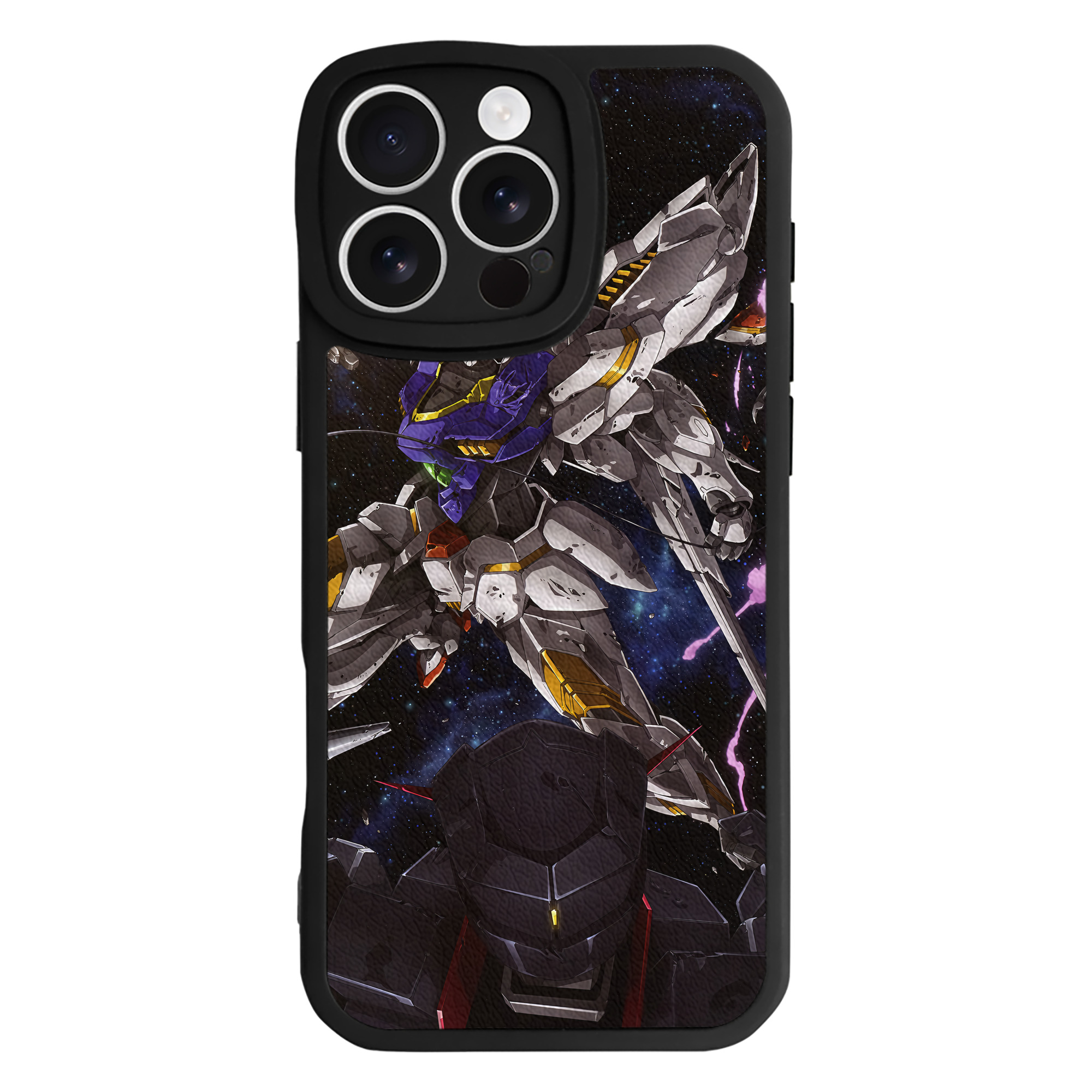 （画像用） 機動戦士ガンダム Mobile Suit Gundam 【iPhone 16シリーズ対応】シリコンスマホケース（レザー調） 材質：シリコン